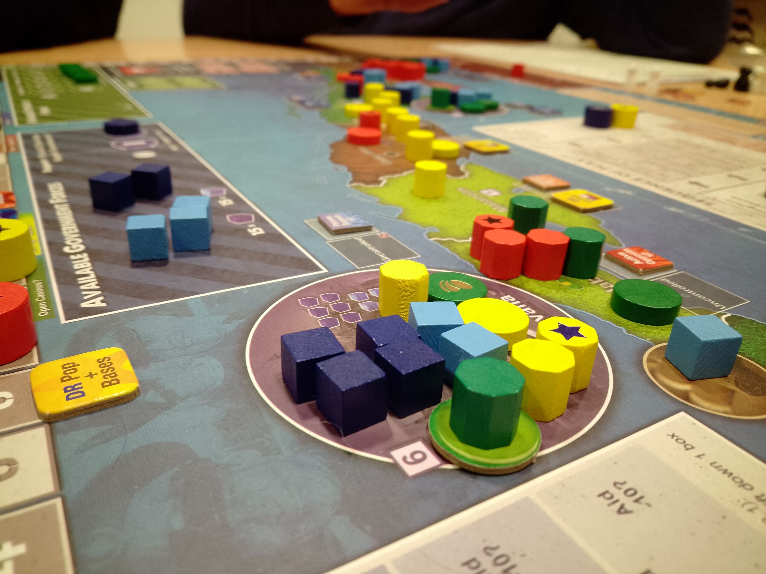 Immagine del tabellone del gioco da tavolo Cuba Libre della casa editrice GMT